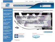 Tablet Screenshot of beneficiosparapymes.com.ar